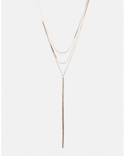 Pull&Bear White Lariat Necklace