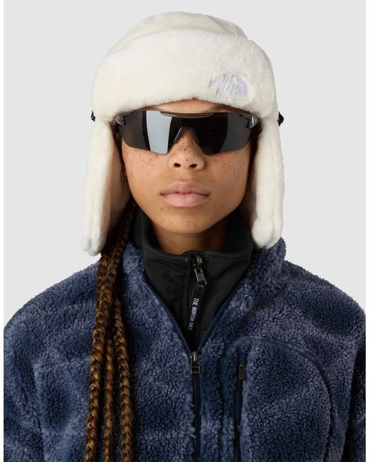 The North Face Blue – osito – trappermütze