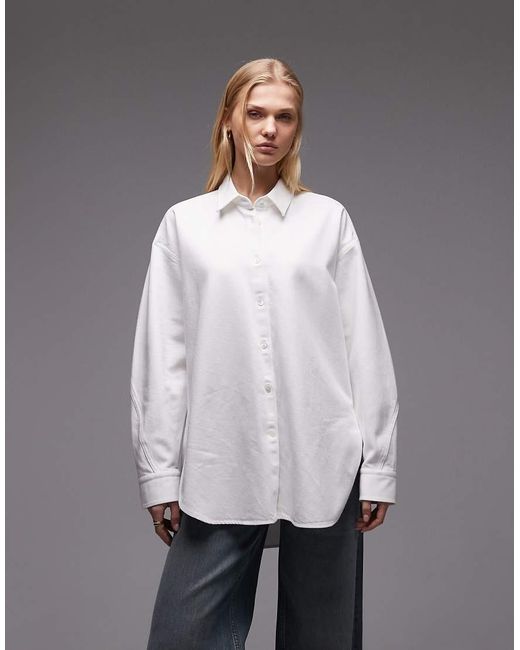 ARKET Oversized Denim Overhemd in het Gray