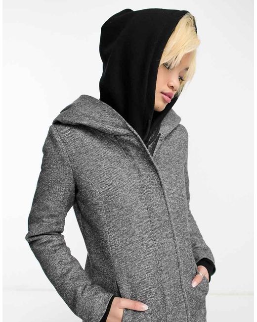 ONLY Gray Lightweight Hooded Jacket