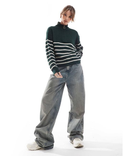 ONLY Blue 1/4 Zip Jumper