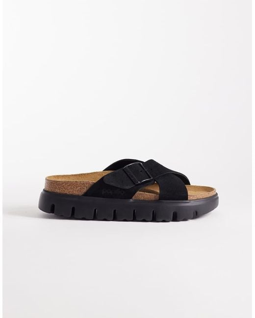 Birkenstock Blue Siena Chunky Suede Sandals