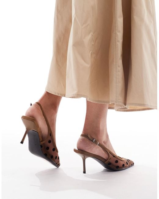 Glamorous White Slingback Pumps