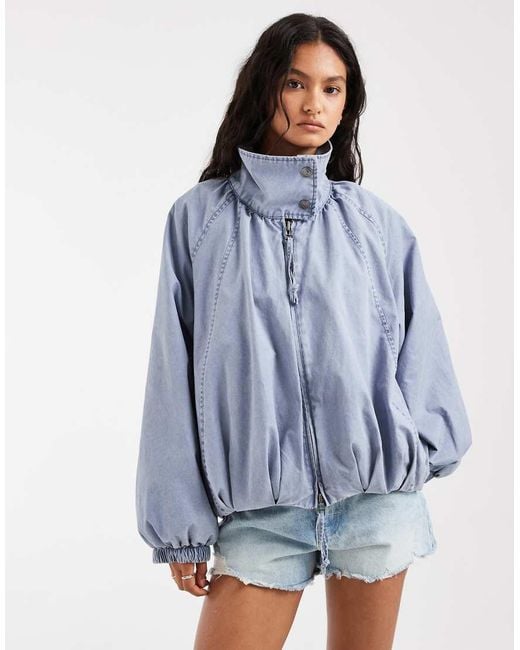 Free People Blue Chelsea Jacket