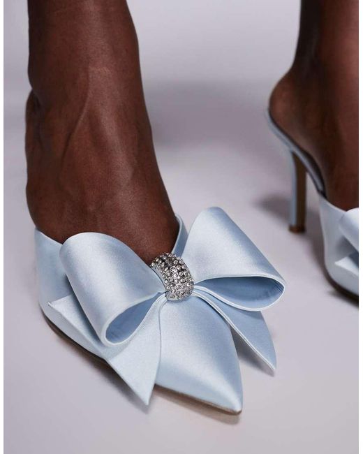 Steve Madden Purple Destini Heeled Shoe With Bow