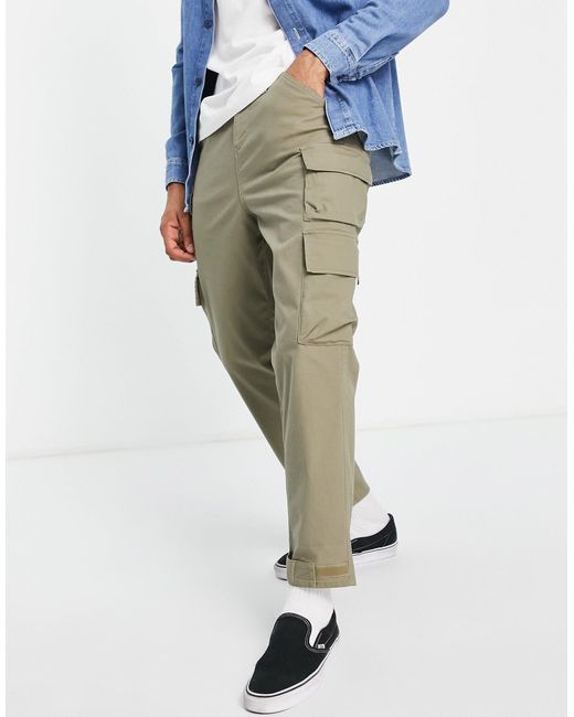 ASOS Skater Cargo Pants in Green for Men | Lyst Australia