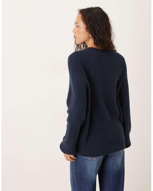 ASOS Blue Knitted Raglan Cardigan
