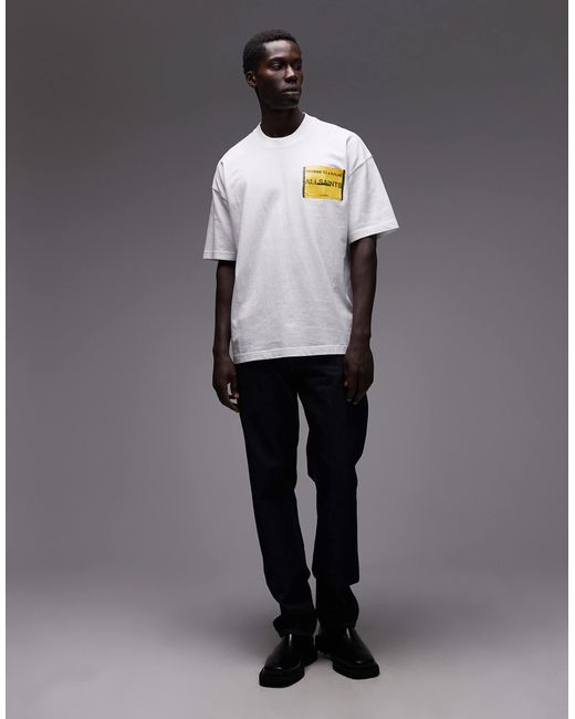 AllSaints – t-shirt in Gray für Herren