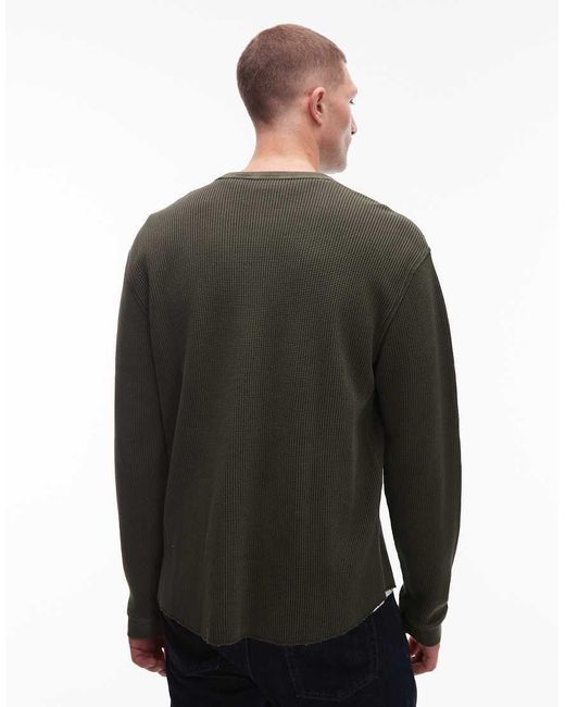 Levi's Thermo T-Shirt Met Lange Mouwen En Wafelstructuur in het Gray voor heren