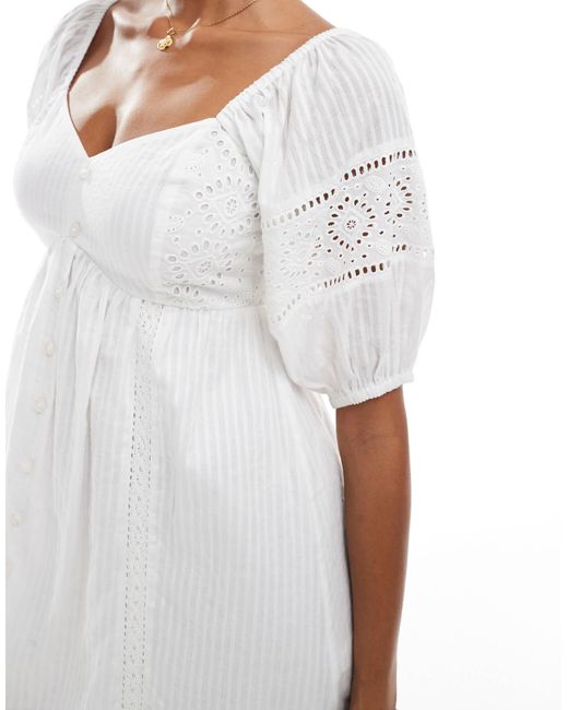 New Look White – besticktes minikleid