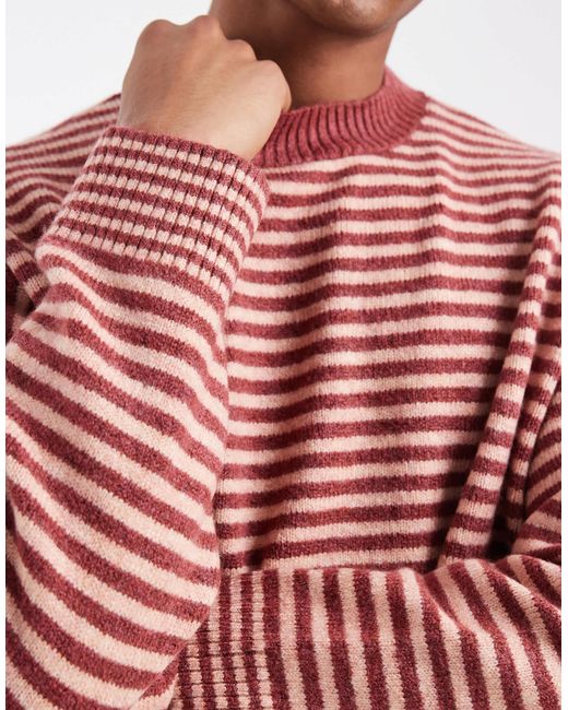 Pull ras Collusion en coloris Red