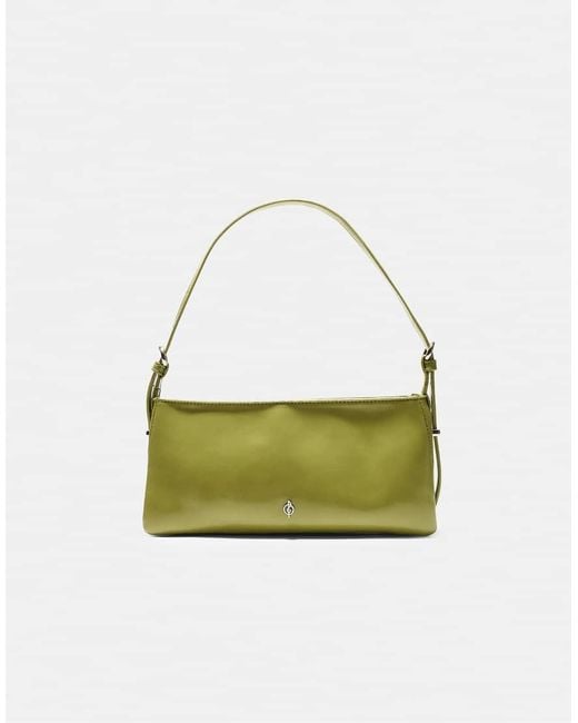 Stradivarius Green Logo Shoulder Bag