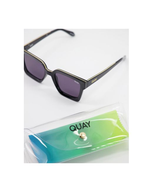 Quay x maluma - fools gold - lunettes Quay en coloris Noir | Lyst