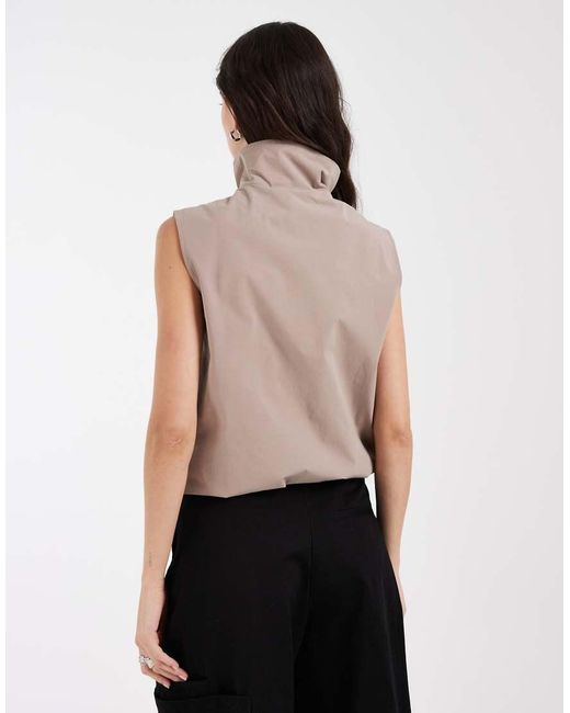 Adidas Originals Brown Sleeveless Firebird Track Top