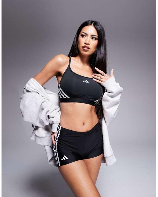 Adidas Originals Black Adidas Training Aerct Bra