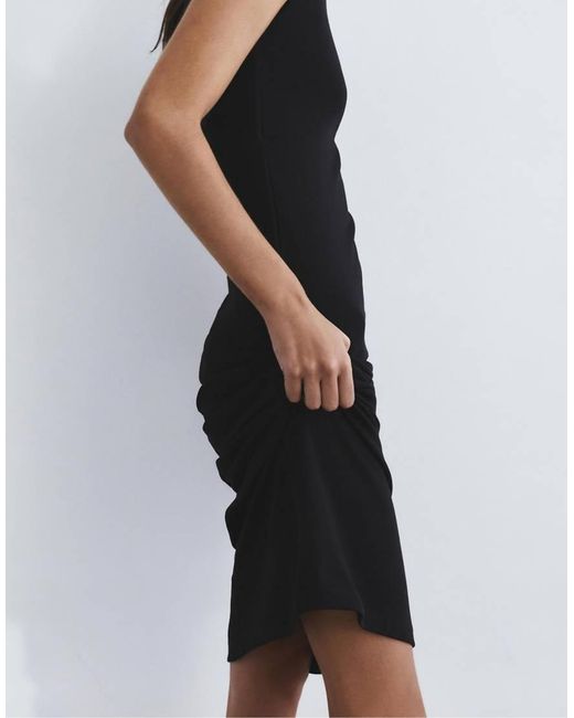 Pull&Bear Black Midi Dress