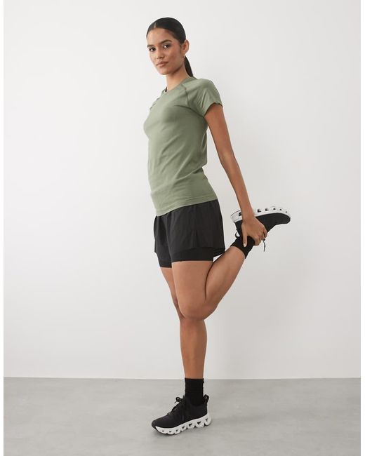 Sweaty Betty Green Athlete Seamless Workout T-Shirt
