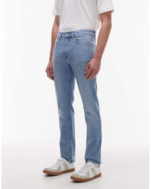 Topman Blue Stretch Slim Jean for men