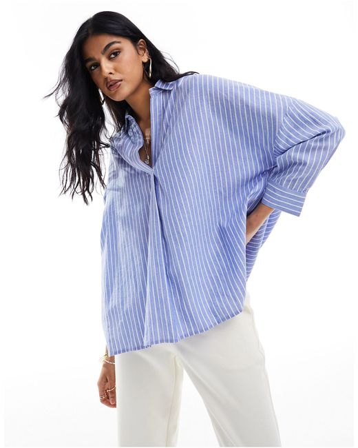 French Connection Blue Rhodes Poplin Shirt