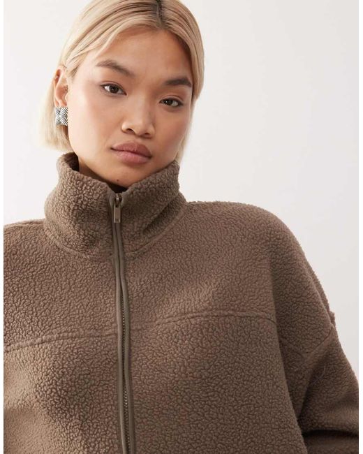 Noisy May Natural Zip Thorugh Funnel Fleece