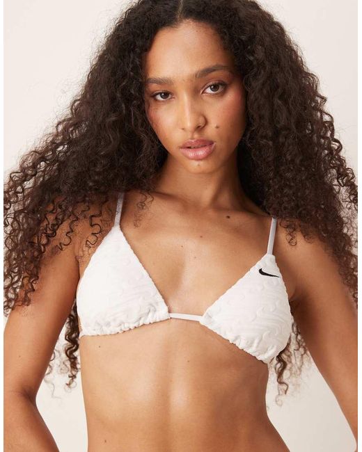 Nike Brown Nike Terry Triangle Bikini Top