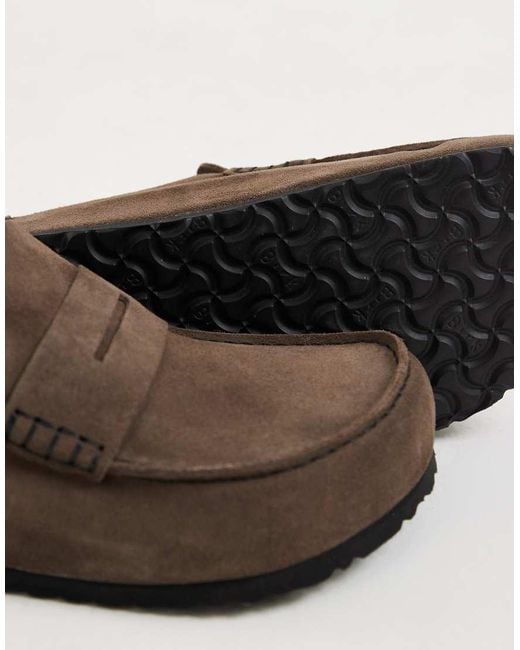 Birkenstock Brown Naples Narrow Fit Wrapped Loafer
