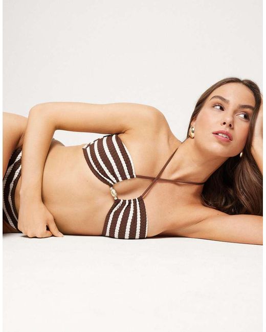 Tezenis Natural Desert Stripes Bikini Top