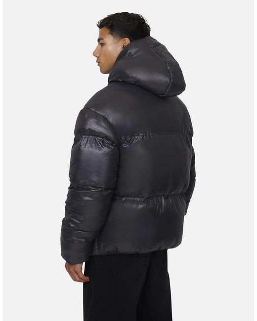 Good For Nothing Gray Hooded Puffer Jacket for men