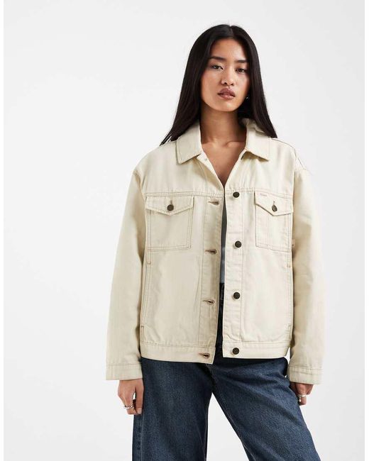 Timberland Natural Canvas Trucker Jacket