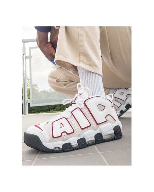 Air - more uptempo '96 - sneakers bianche e rosse da Uomo di Nike in Grigio  | Lyst