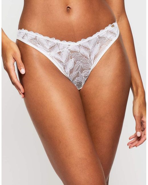 KBX White Harper Thong