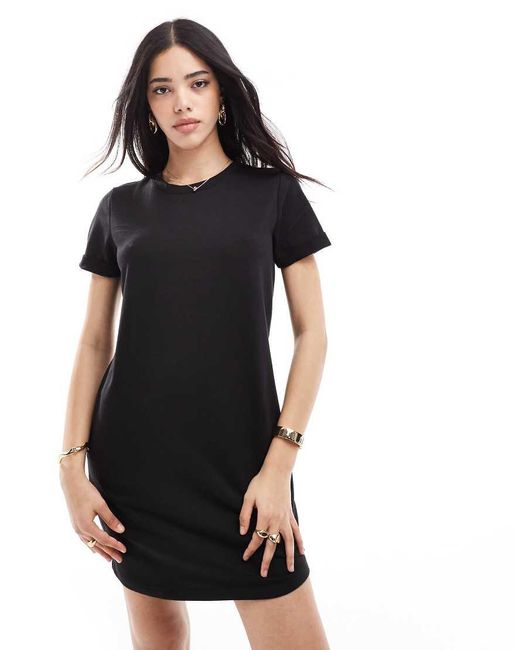 Vero Moda Black Short Sleeved Jersey Mini Dress