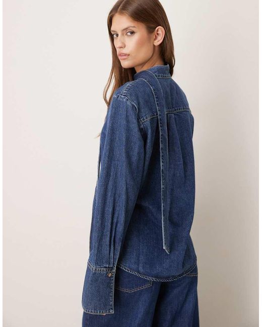 Camicia di Mango in Blue