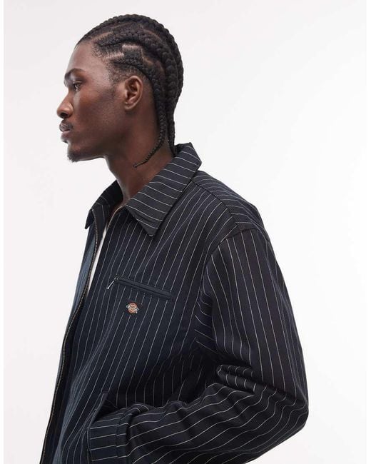 Dickies Black 247 Striped Work Jacket for men