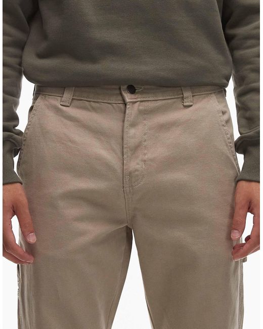 Dickies – carpenter-hose aus canvas in Natural für Herren