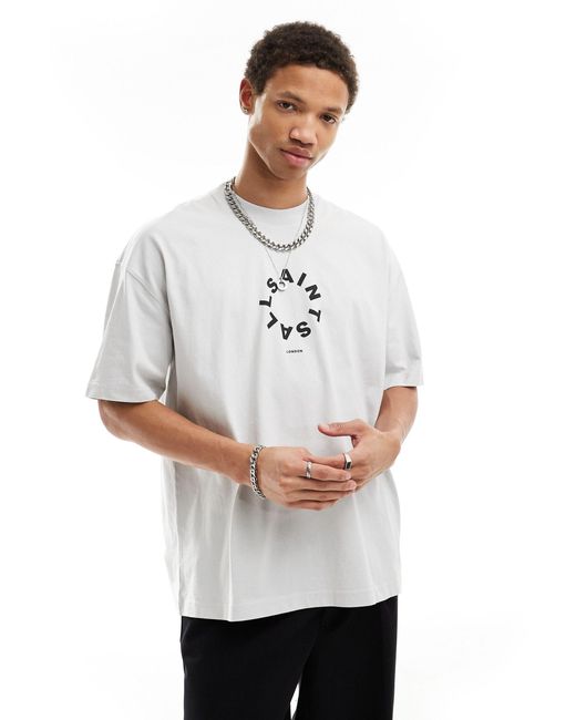 Tierra - t-shirt oversize - froid AllSaints pour homme en coloris White