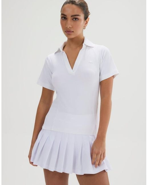 Ellesse White Tulle Ss Polo Shirt