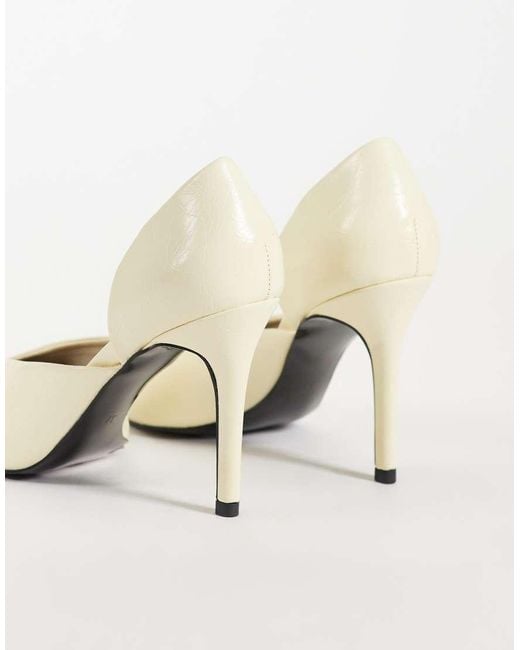 ASOS White Pannie High Heeled Court Shoes