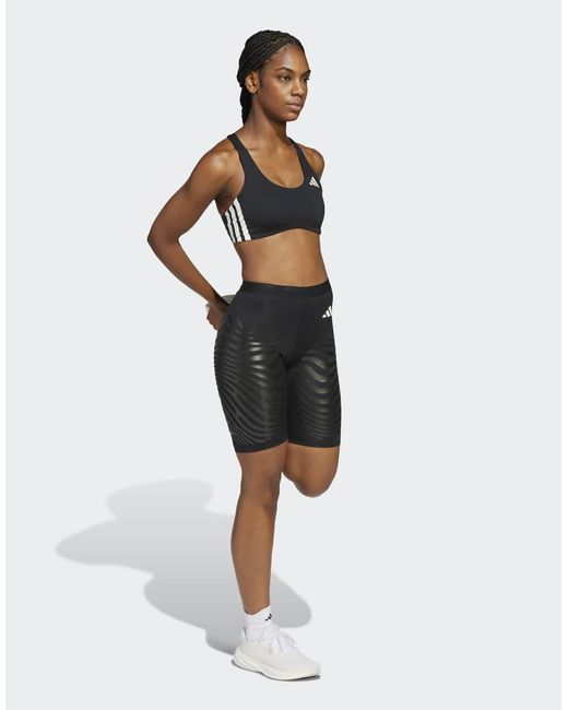 Adidas Originals Black Adizero Control Running Short Leggings