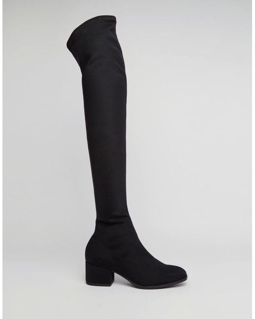 Vagabond Shoemakers Daisy Over The Knee Boots - Black Textile | Lyst