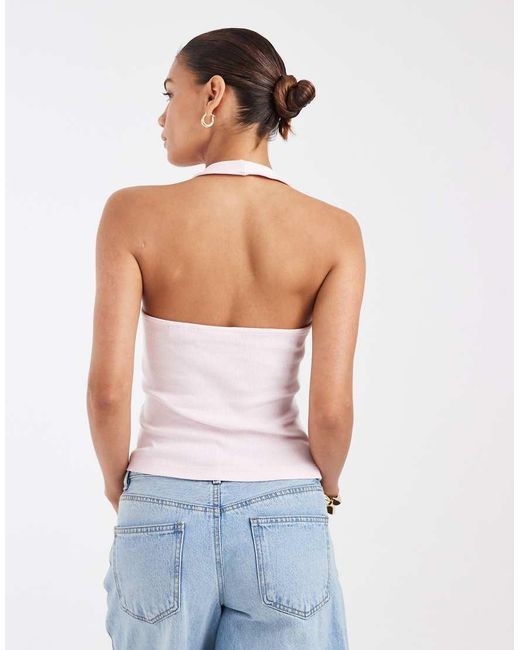 JJXX Blue Halter Neck Top