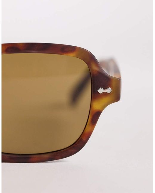 ASOS Natural Square Sunglasses for men