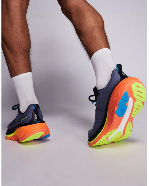 Saucony Blue Hurricane 25 Running Trainers for men