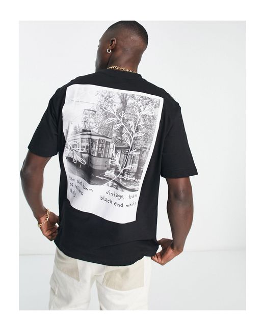 T-shirt oversize avec imprimé milan - noir Only & Sons pour homme en  coloris Gris | Lyst