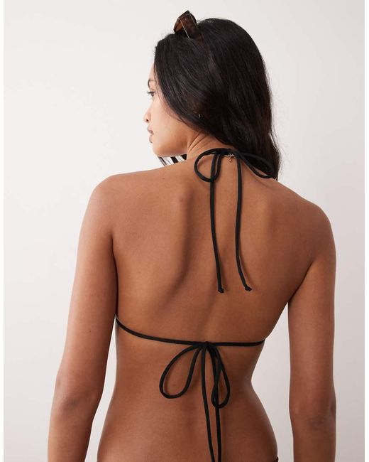 Cotton On Black Mini Triangle Bikini Top