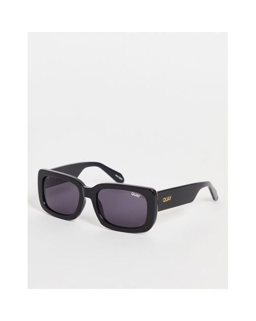 Quay Quay Yada Yada Square Sunglasses in Black Lyst