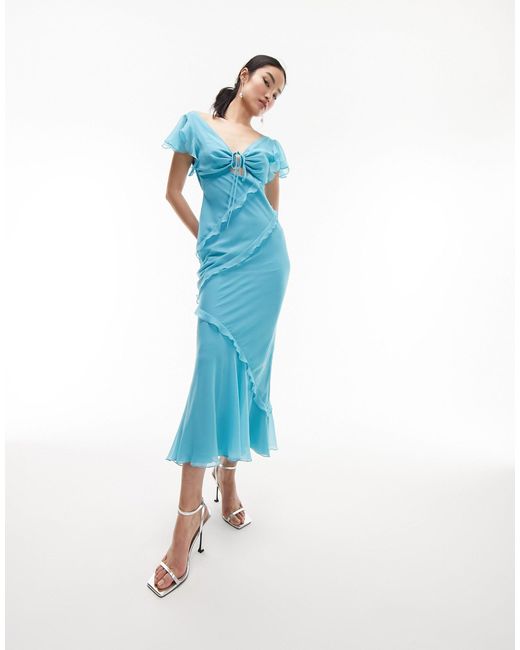 Topshop hotsell frill dress