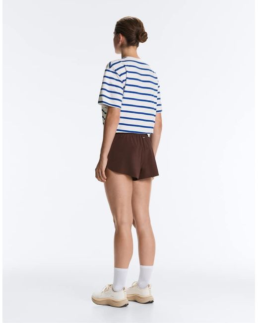 Oysho Brown 6cm Low-rise Technical Shorts