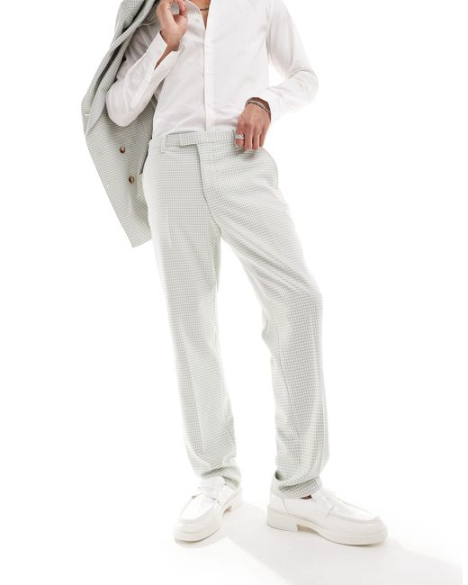 Pantalon Twisted Tailor pour homme en coloris White