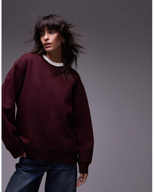 ARKET Red Double-faced Soft Wool Sweater